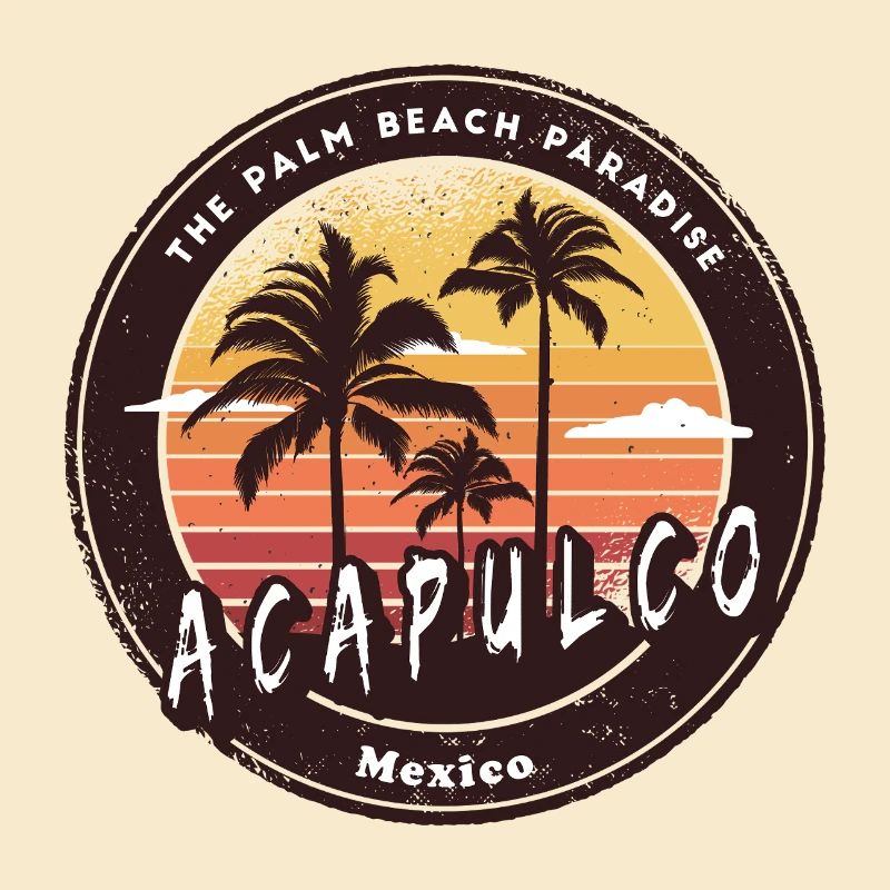 Acapulco Mexiko Palmen Strand Design