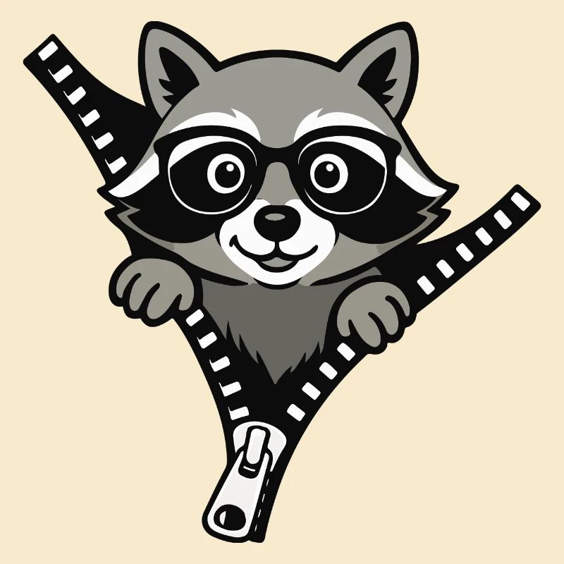Neugieriger Waschbär