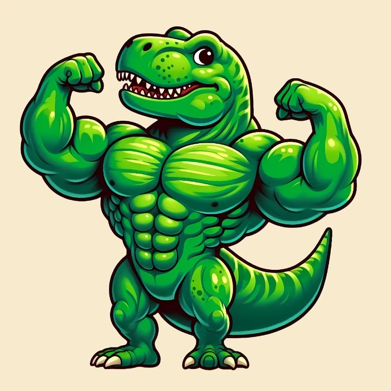 Strong kite trainer with muscle design