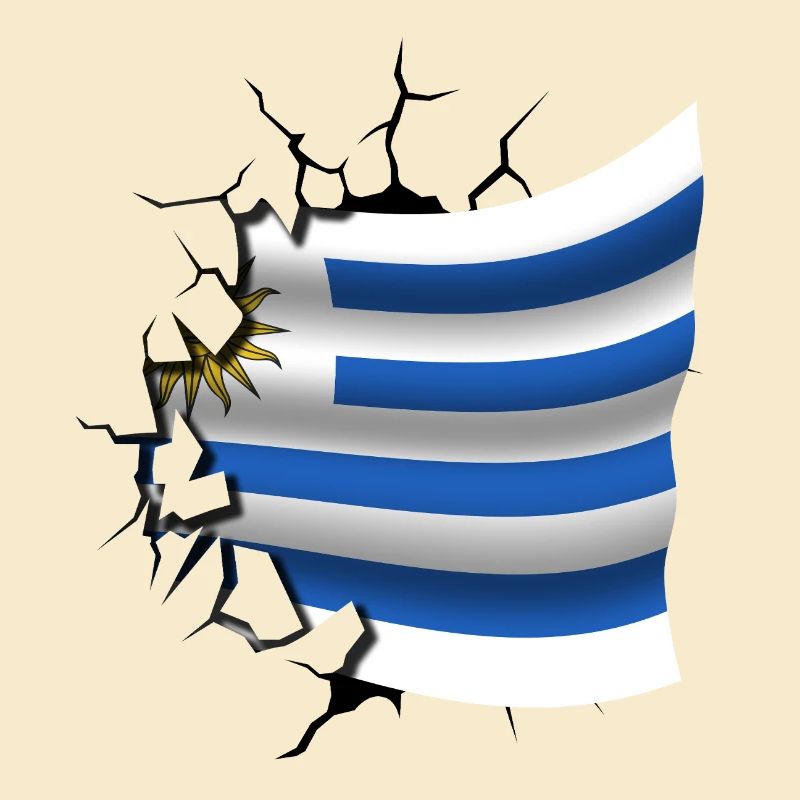 Drapeau de l’Uruguay - Uruguay - Drapeau Broken Design