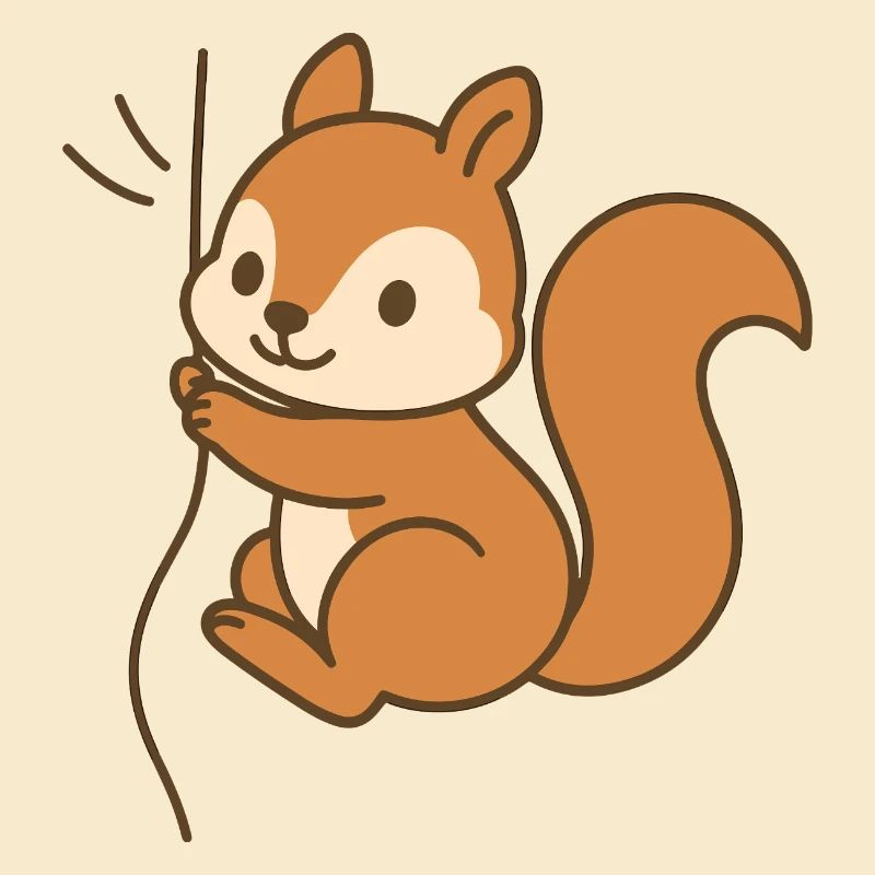 Snuggled up squirrel