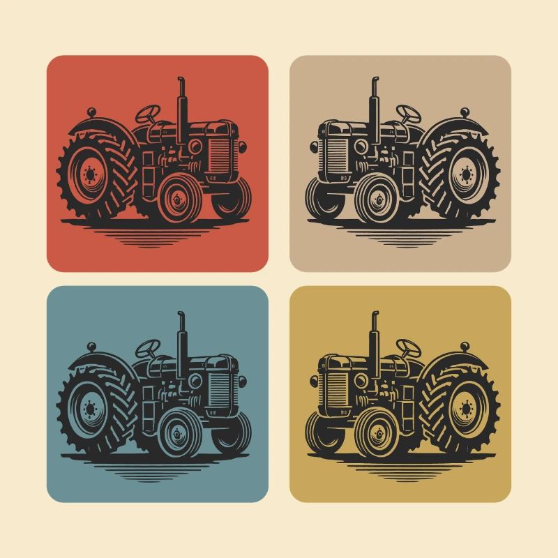 Classic tractor vintage look