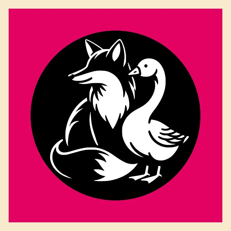 Fuchs und Gans in Freundschaft