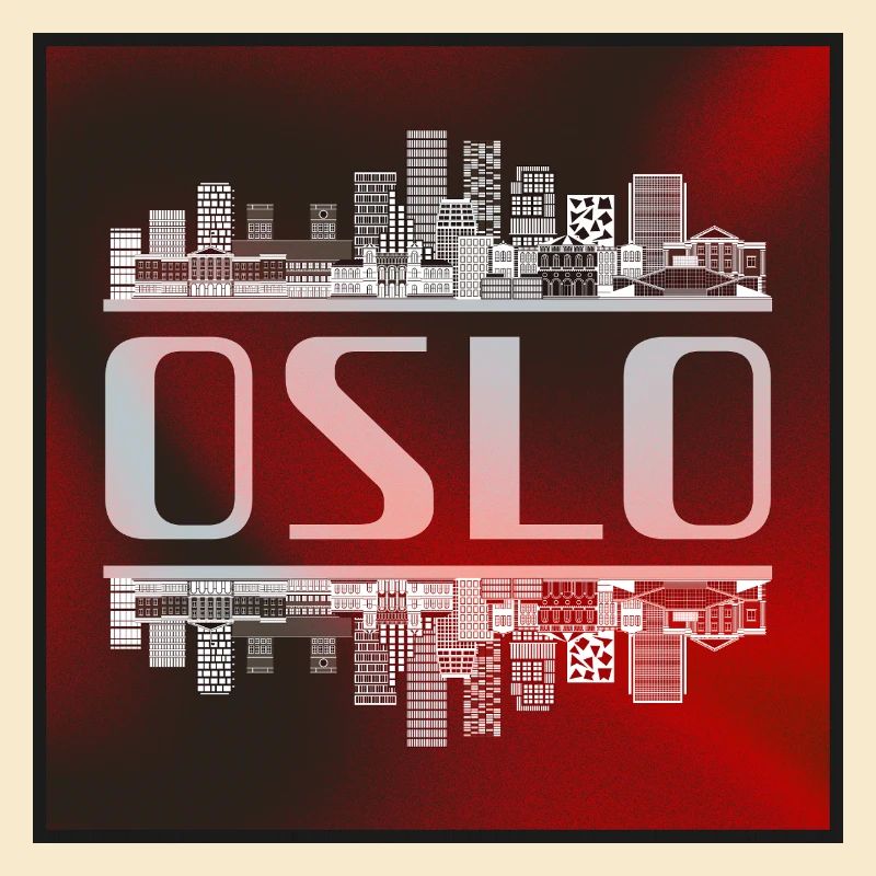Image miroir de la ligne d’horizon d’Oslo – Norway Architecture