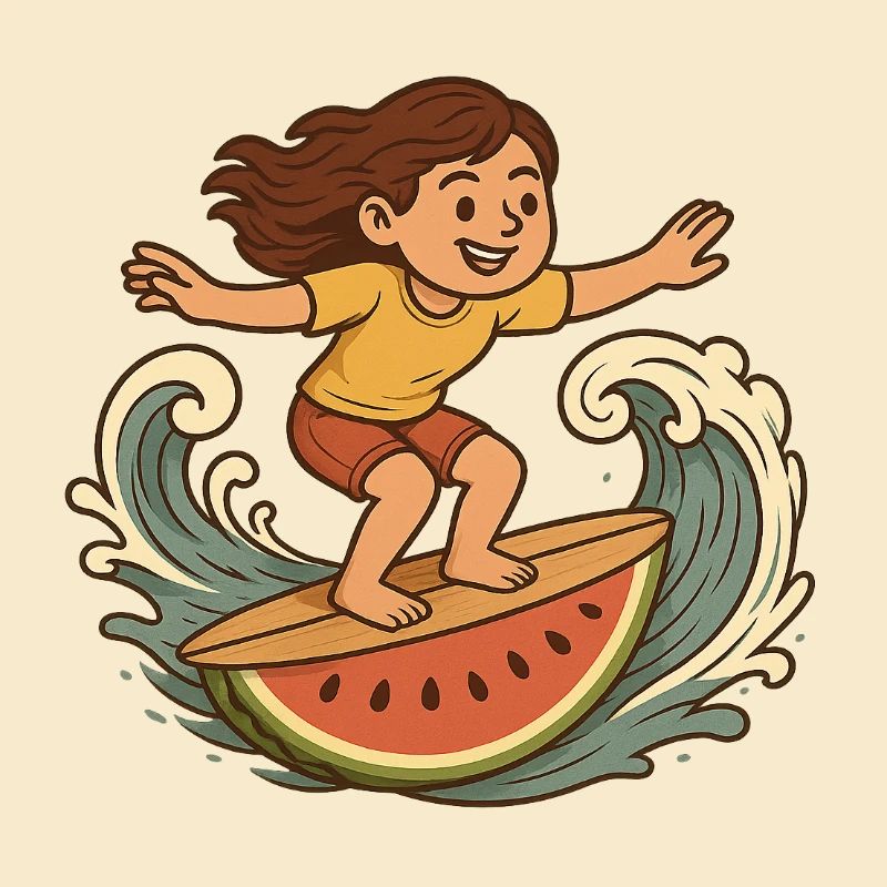 Surfergirl Pastèque