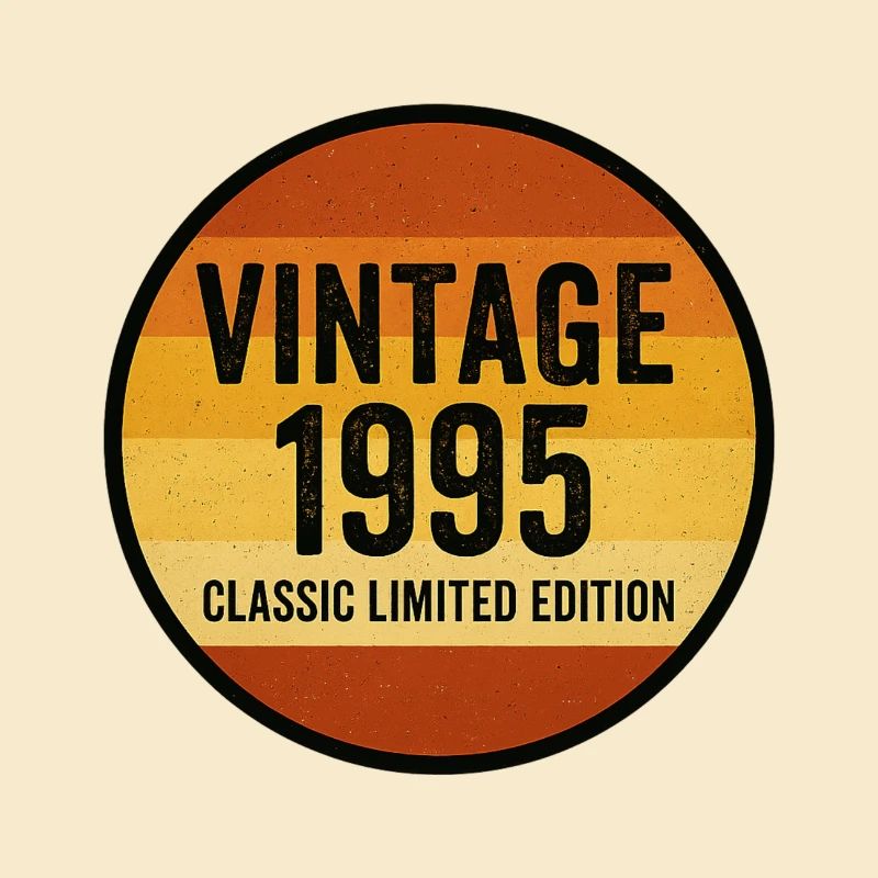 Millésime 1995 Classique Édition Limitée Rétro Coucher de soleil