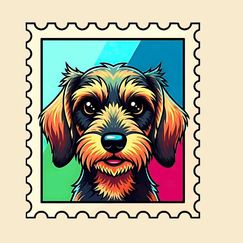 Portrait de chien coloré dans le style Pop Art
