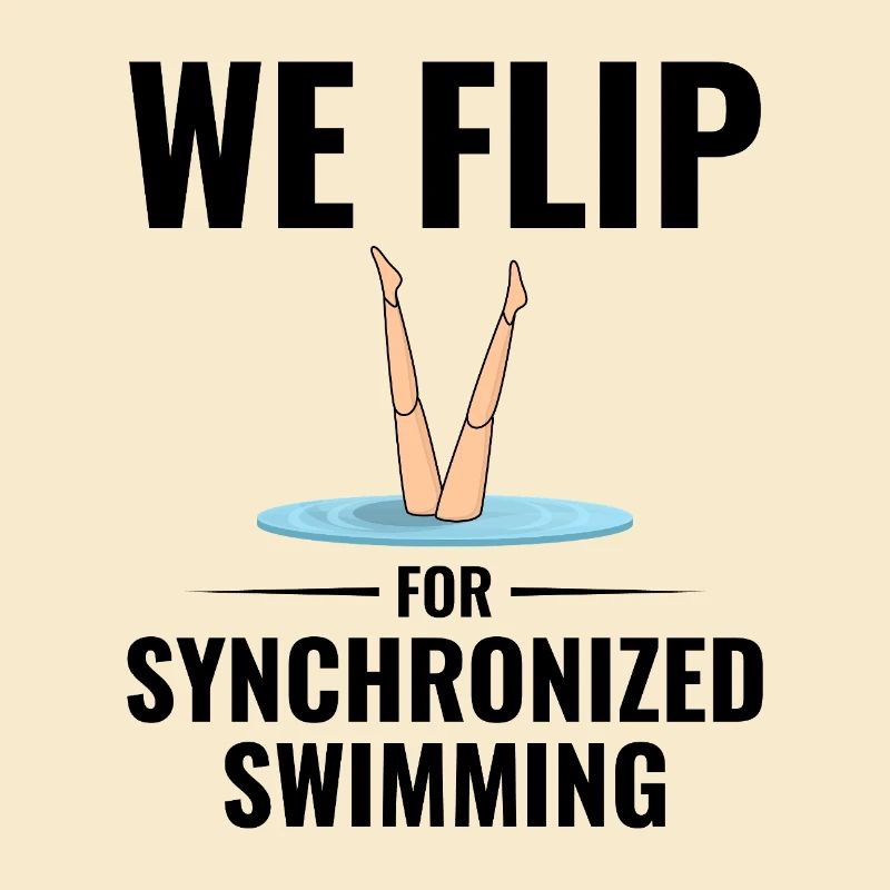 Humorous Legs Drowning Synchronized Swim
