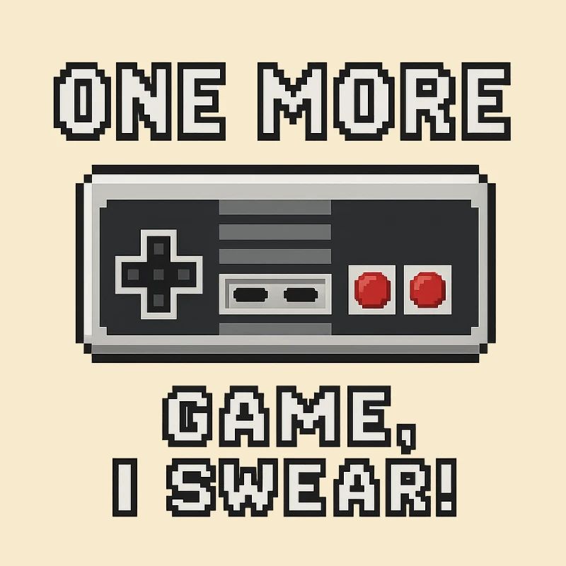 Retro Gaming Zitat Design