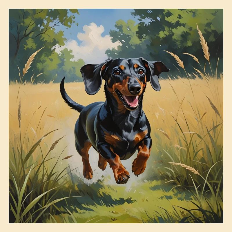 Terrier joyeux dans la nature