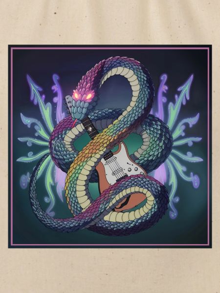 Mytisk slange Guitar Illustration