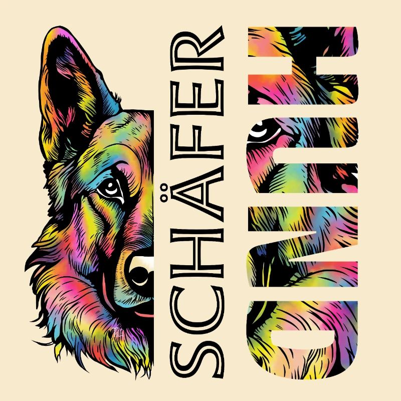 Bunter  Schäferhund