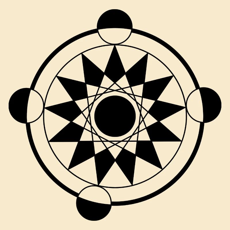 Futuristic Geometric Crop Circle Mandala