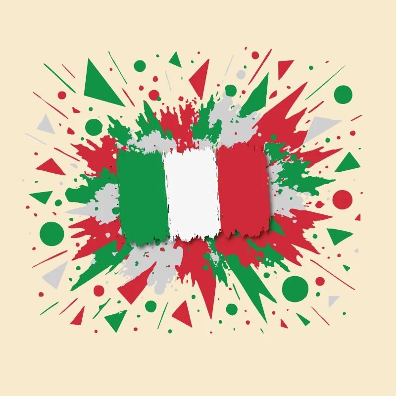 Impression d’art drapeau italien