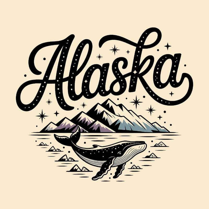Alaska - Souvenir USA State Design
