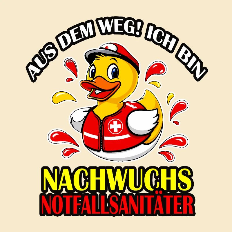 Funny rescue duck for little paramedics