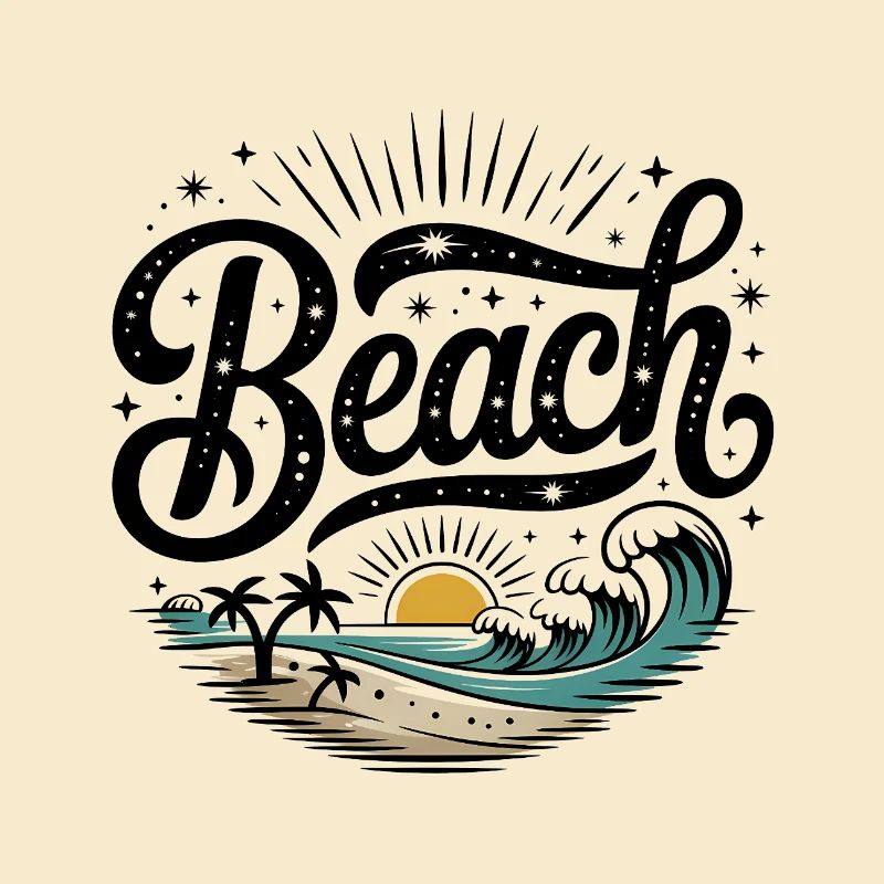 Strand - Cooles Surfer-Logo
