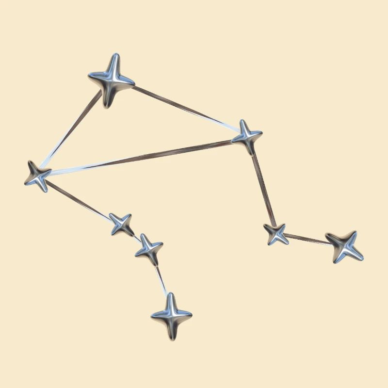 Libra Sternbild – Metallic Zodiac
