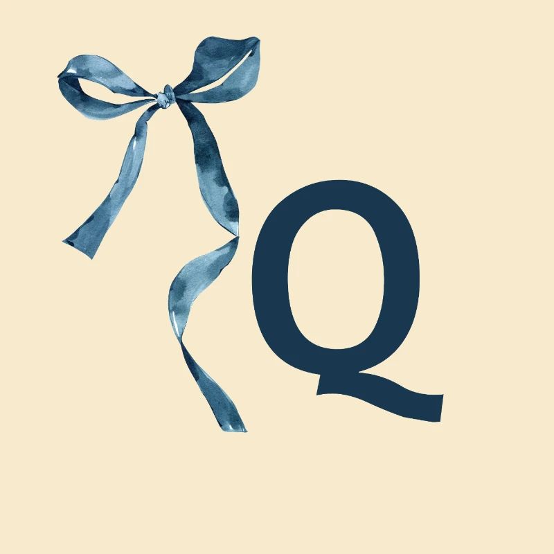 Monogram q Geschenkidee