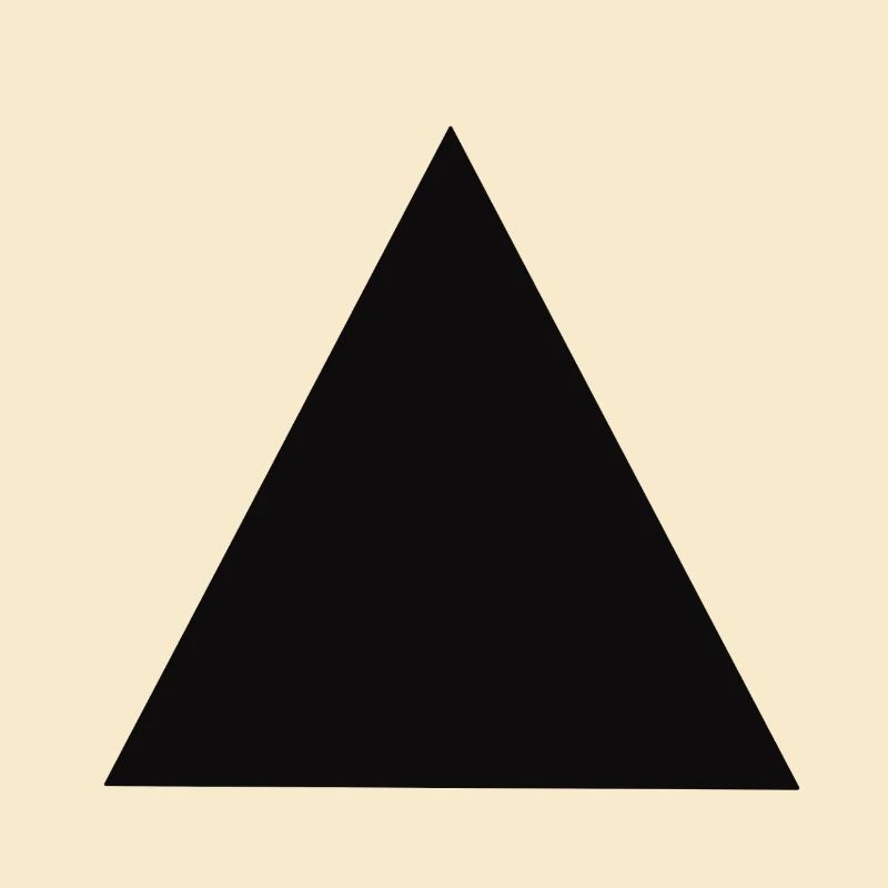 Abstract triangle motif in black