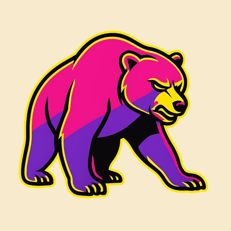 Neon Bear with Power