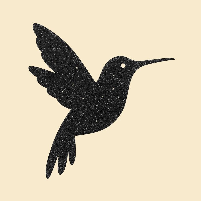 Silhouette de colibri scintillant