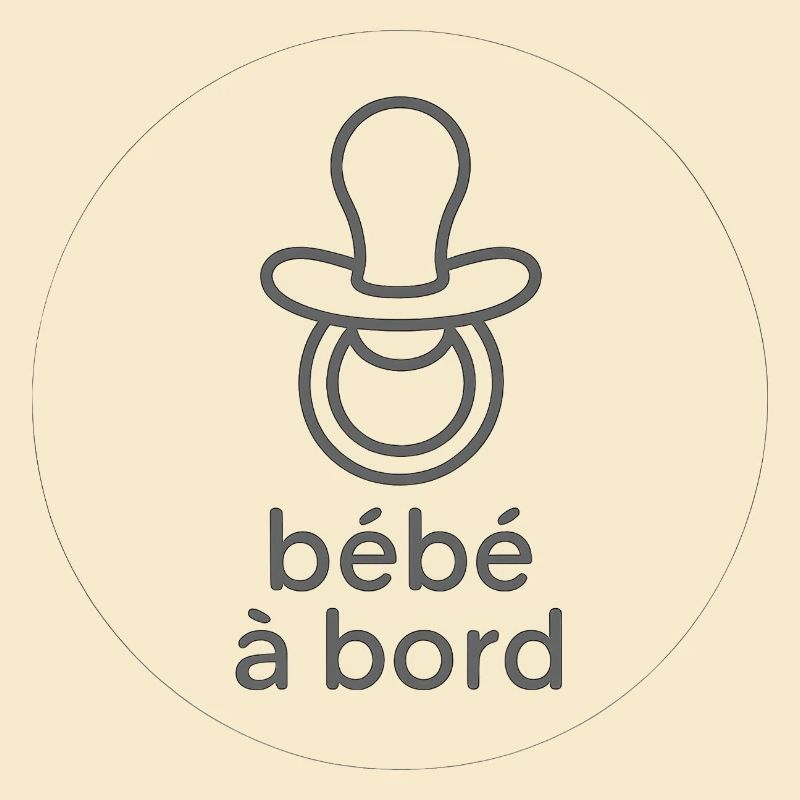 Bébé à bord Pacifier Silhouette