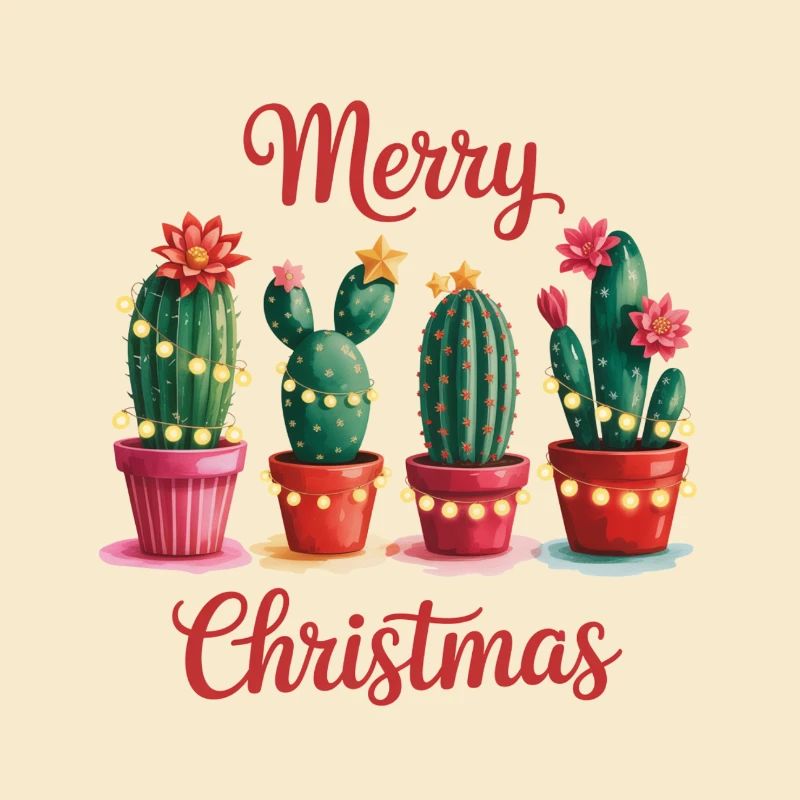 Cactus Noël Joyeux Noël