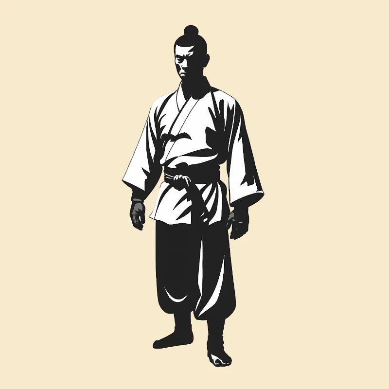 Shaolin Monk - Cool Silhouette Logo