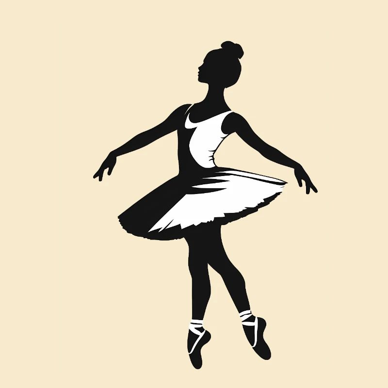 Ballerina - Cool Silhouette Logo