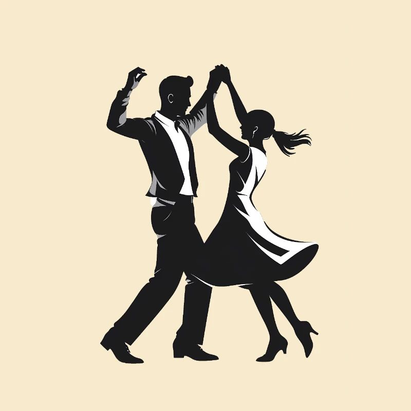 Couple dansant - Logo Cool Silhouette