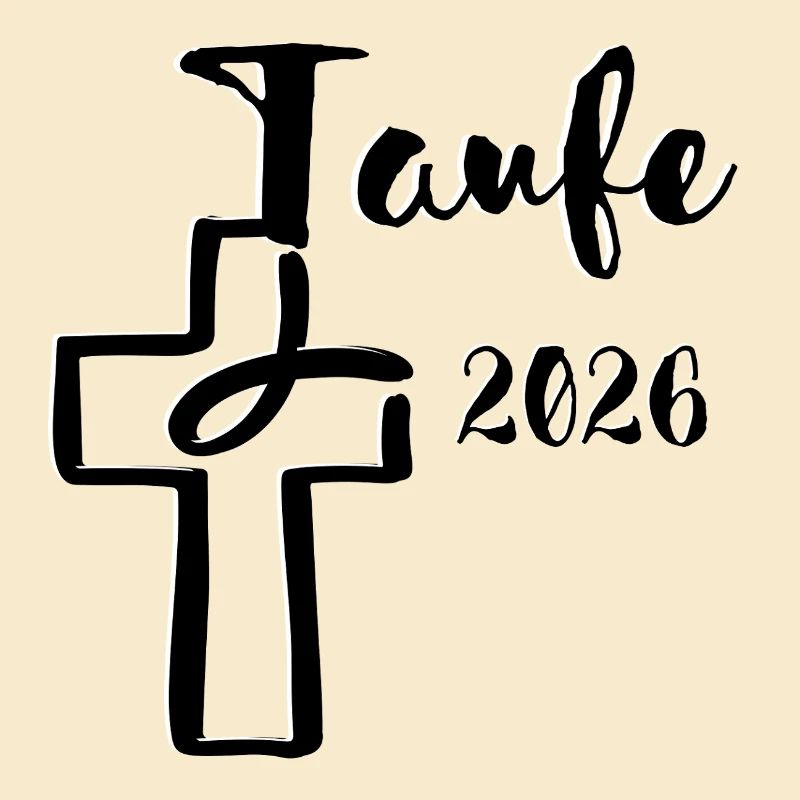 Baptême 2026 Croix avec trempette de poisson
