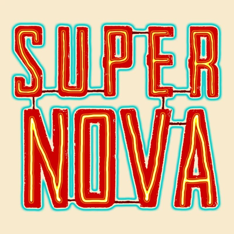 Super Nova Neon Schriftzug