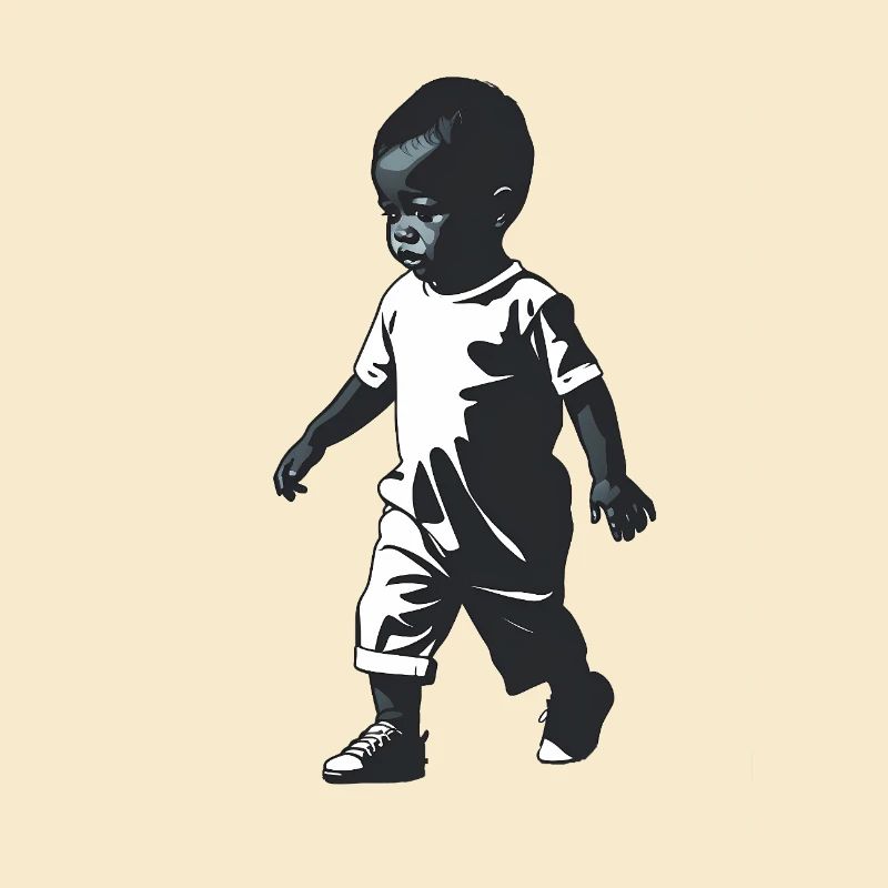 Bébé - Logo Cool Silhouette