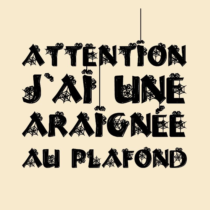 ATTENTION, J'AI UNE ARAIGNÉE AU PLAFOND !