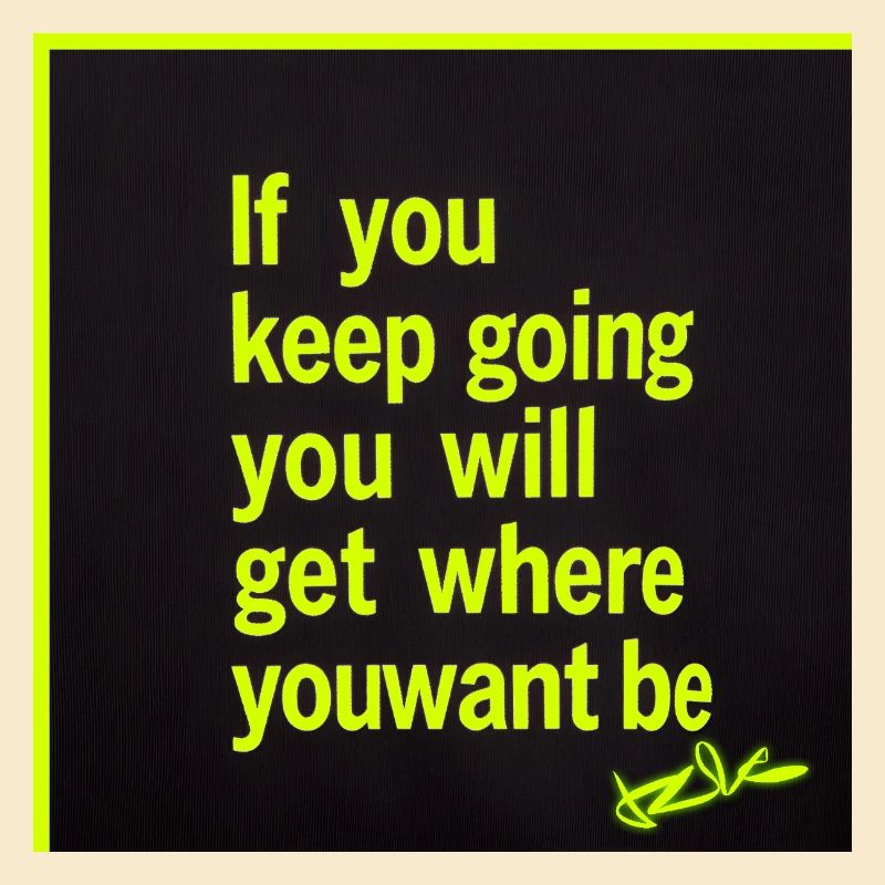 Lasting motivation neon text