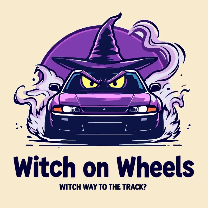 Logo de la sorcière sur roues