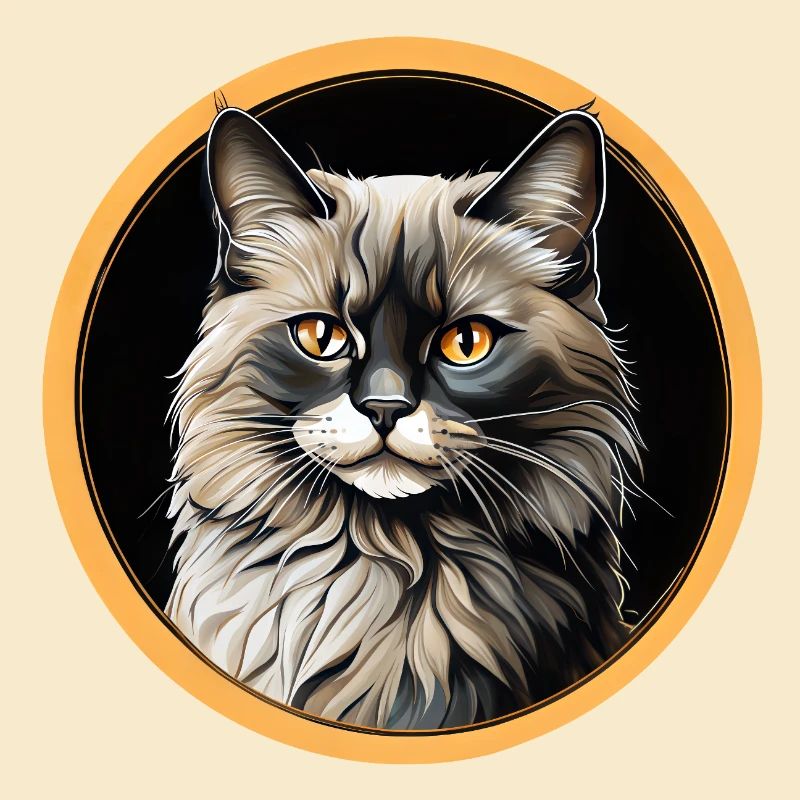 Portrait de chat Ragdoll