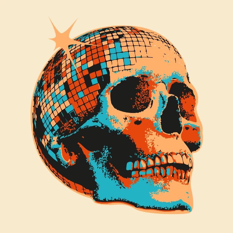 Disco Crâne Mosaïque