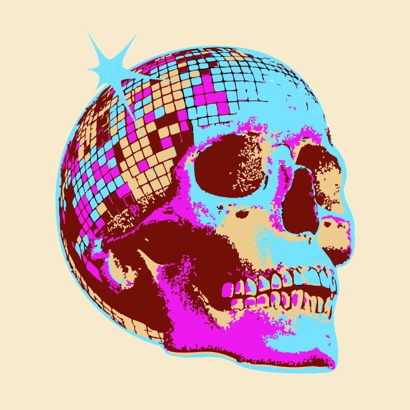 Disco Crâne Mosaïque