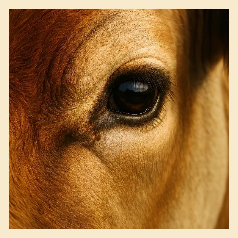 Animal - Vache, Gros Plan Sur L’œil