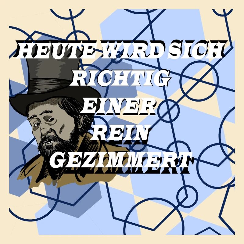 Historischer Mann im Geometrie Muster