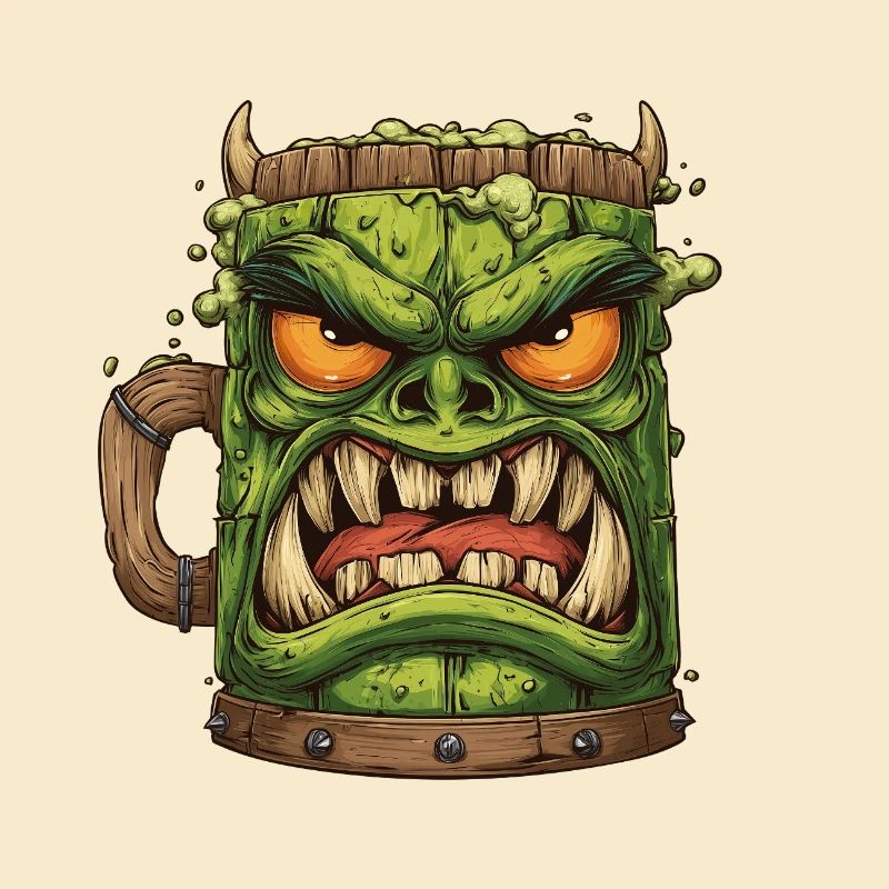 Mug Gobelin vert féroce