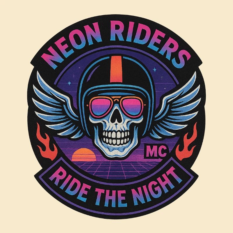 Neon Riders MC Crâne