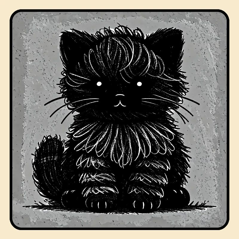 Chat flou (Monochrome)