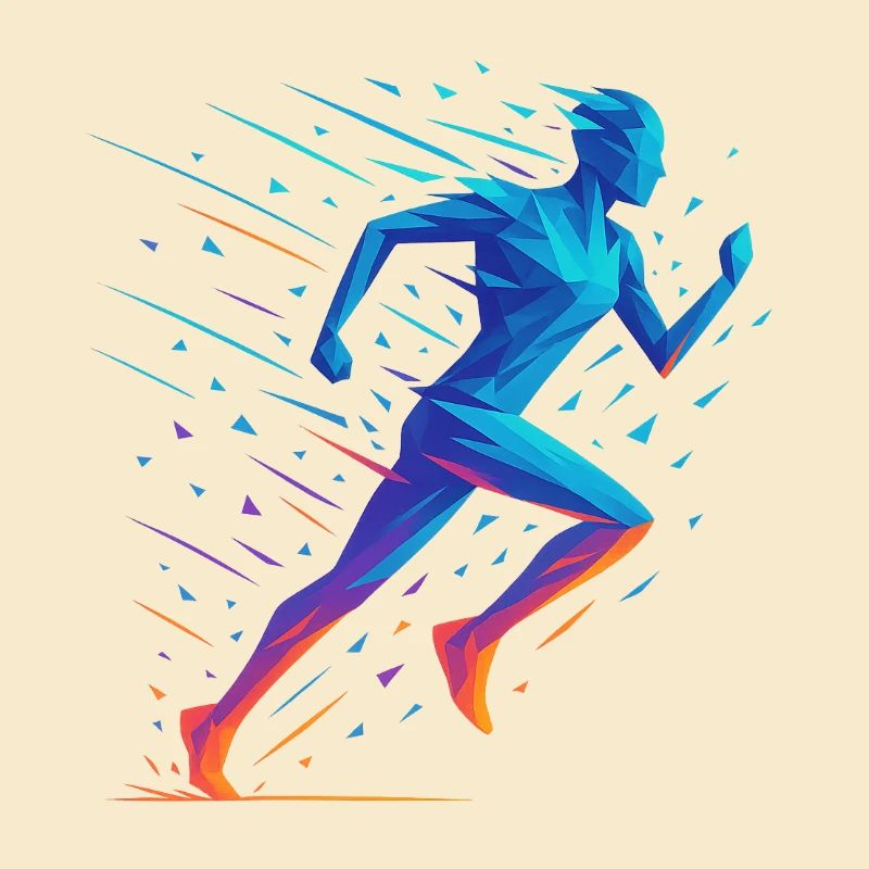 Neon Geometric Run