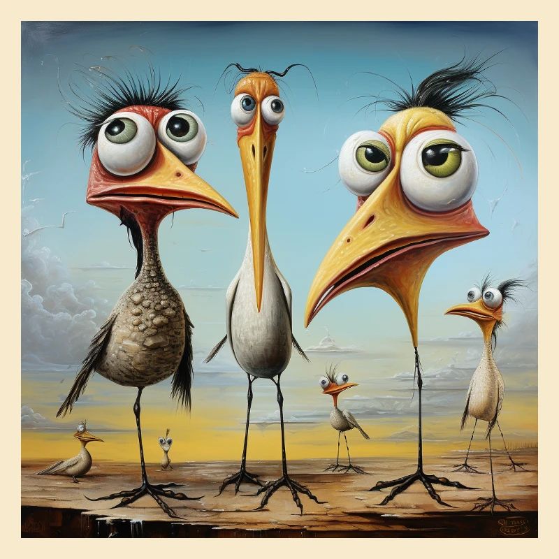 Volée d’oiseaux animée sur la plage