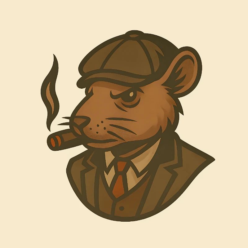 Rat in suit with cigar