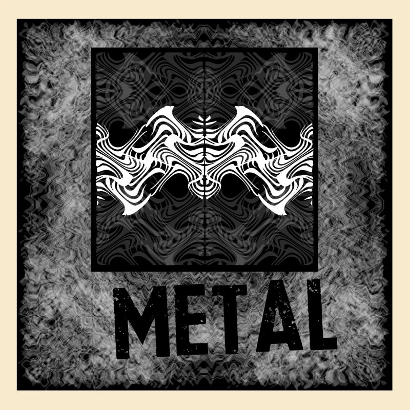 Metal Waves Ornament