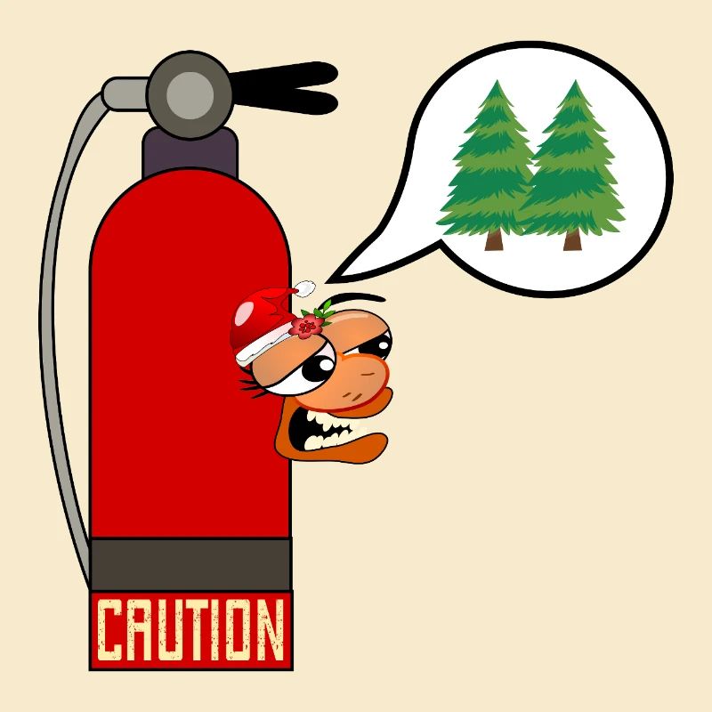 CAUTION CHRISTMAS TREE FIRE